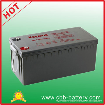 200ah 12V Rechargeable SMF Gel Battery for Railways